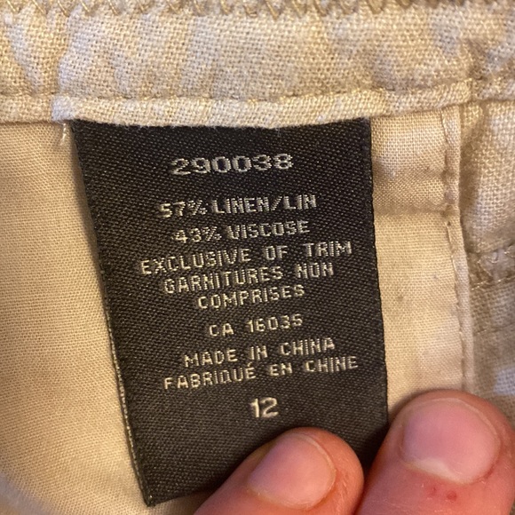 Cargo shorts 🩳 Linen & viscose fabric - Picture 10 of 11